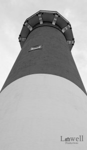 Lighthouse super close BW