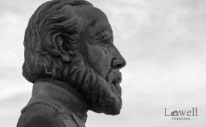 Statue Face Close BW